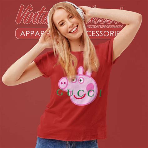 gucci white shirt replica|peppa pig gucci shirt real.